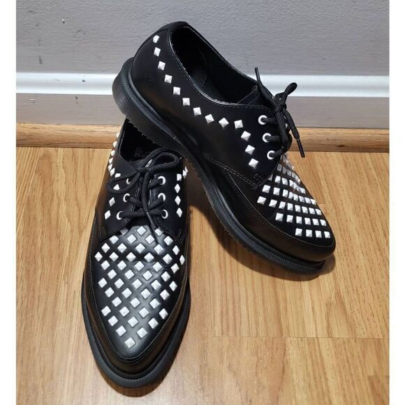 Dr. Martens Willis Studded Creeper In Black 6 - Picture 2 of 11